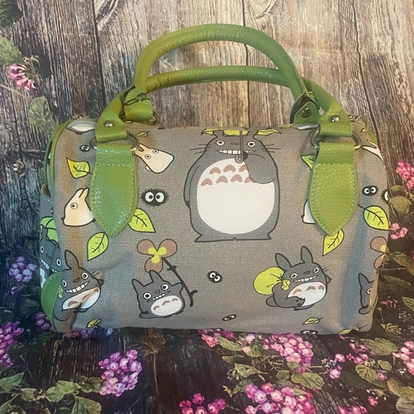 Sun Arrow Handbags - RARE Studio Ghibli Sun Arrow “My Neighbor Totoro” Green / Gray Purse